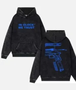 In Glock We Trust Hoodie BlackBlue