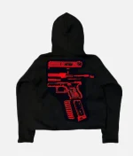 In Glock We Trust Hoodie BlackRed (1)