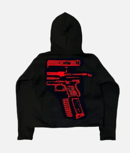 In Glock We Trust Hoodie BlackRed (1)