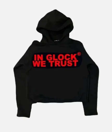 In Glock We Trust Hoodie BlackRed (2)