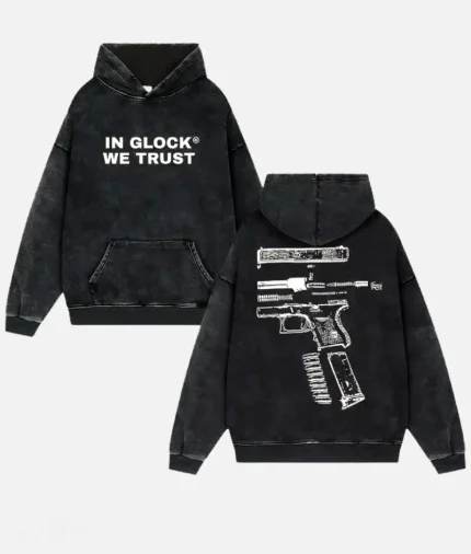 In Glock We Trust Hoodie BlackWhite (1)