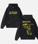 In Glock We Trust Hoodie BlackYellow