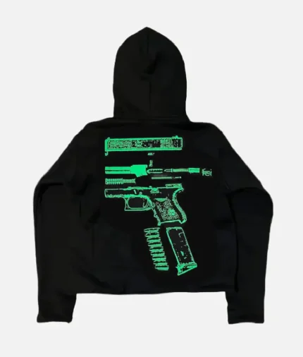 In Glock We Trust Hoodie Green (1)