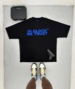 In Glock We Trust Oversized T Shirt BlackBlue (2)