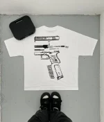 In Glock We Trust Oversized T Shirt WhiteBlack (1)