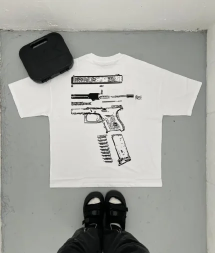 In Glock We Trust Oversized T Shirt WhiteBlack (1)