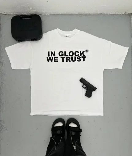 In Glock We Trust Oversized T Shirt WhiteBlack (2)