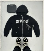 In Glock We Trust Zip Up Hoodie Black (2)