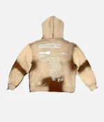In Glock We Trust Zip Up Hoodie Mocha (1)