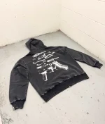 “In Draco We Trust” Zip Up Acid Charcoal (Pre made) (1)