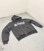 “In Draco We Trust” Zip Up Acid Charcoal (Pre made) (2)