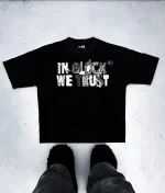 In Glock We Trust Oversized Shirt (Black) (2)