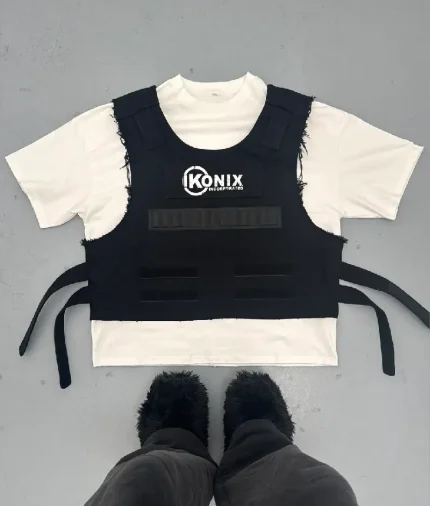 In Glock We Trust Tactical Vest Tee (White) (4)