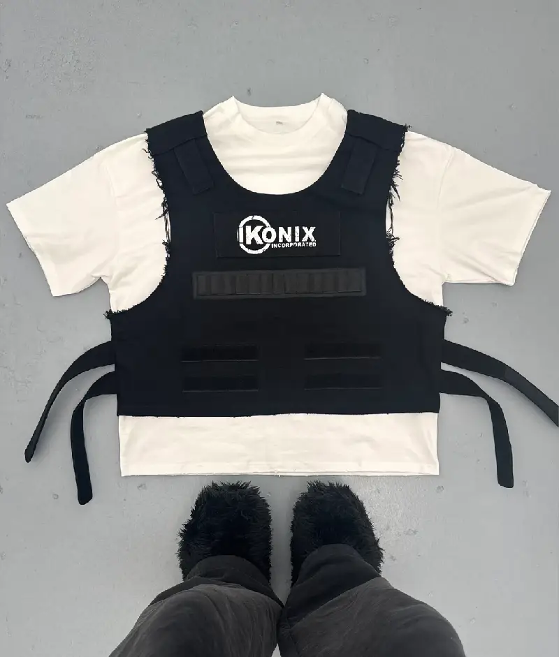 In Glock We Trust Tactical Vest Tee (White) (4) In Glock We Trust Tactical Vest Tee (White) (4)