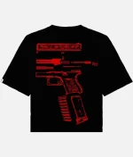 No Weapon Formed Oversized Shirt (Red) (1)