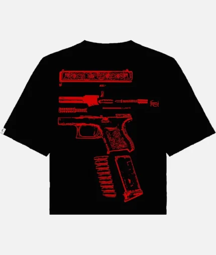 No Weapon Formed Oversized Shirt (Red) (1)
