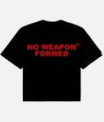 No Weapon Formed Oversized Shirt (Red) (2)