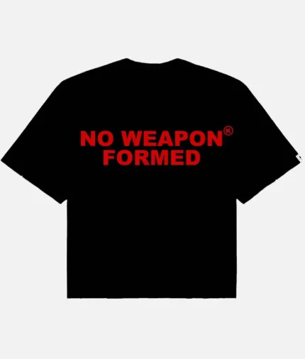 No Weapon Formed Oversized Shirt (Red) (2)