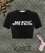 V1 Bad Bitch With a Blick Shirt Black (2)