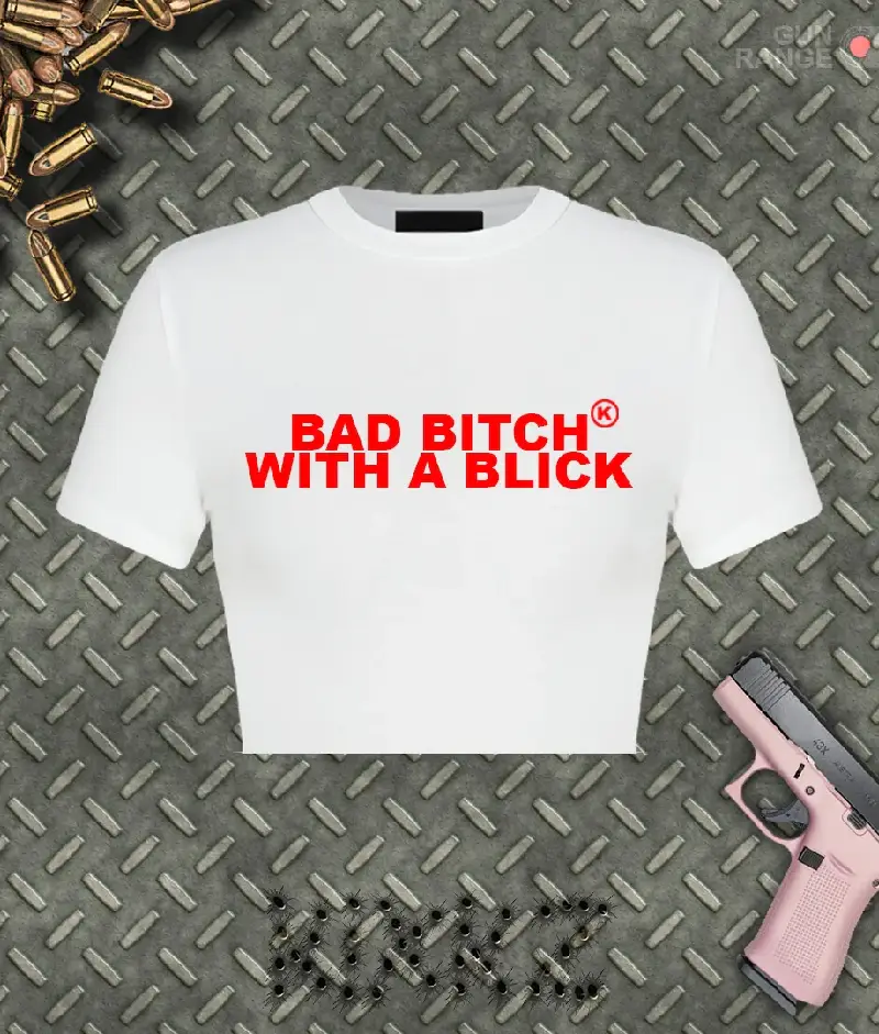 V1 Bad Bitch With a Blick Shirt White (2) V1 Bad Bitch With a Blick Shirt White (2)