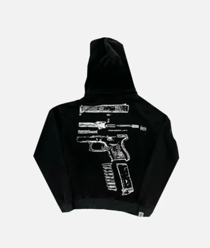 In Glock We Trust Neck Mask Hoodie BlackWhite (2)